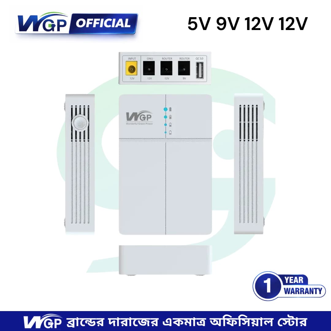 WGP Optima 302 27W Mini DC UPS Quick Charge 3.0 USB 5V 9V 12V 12V