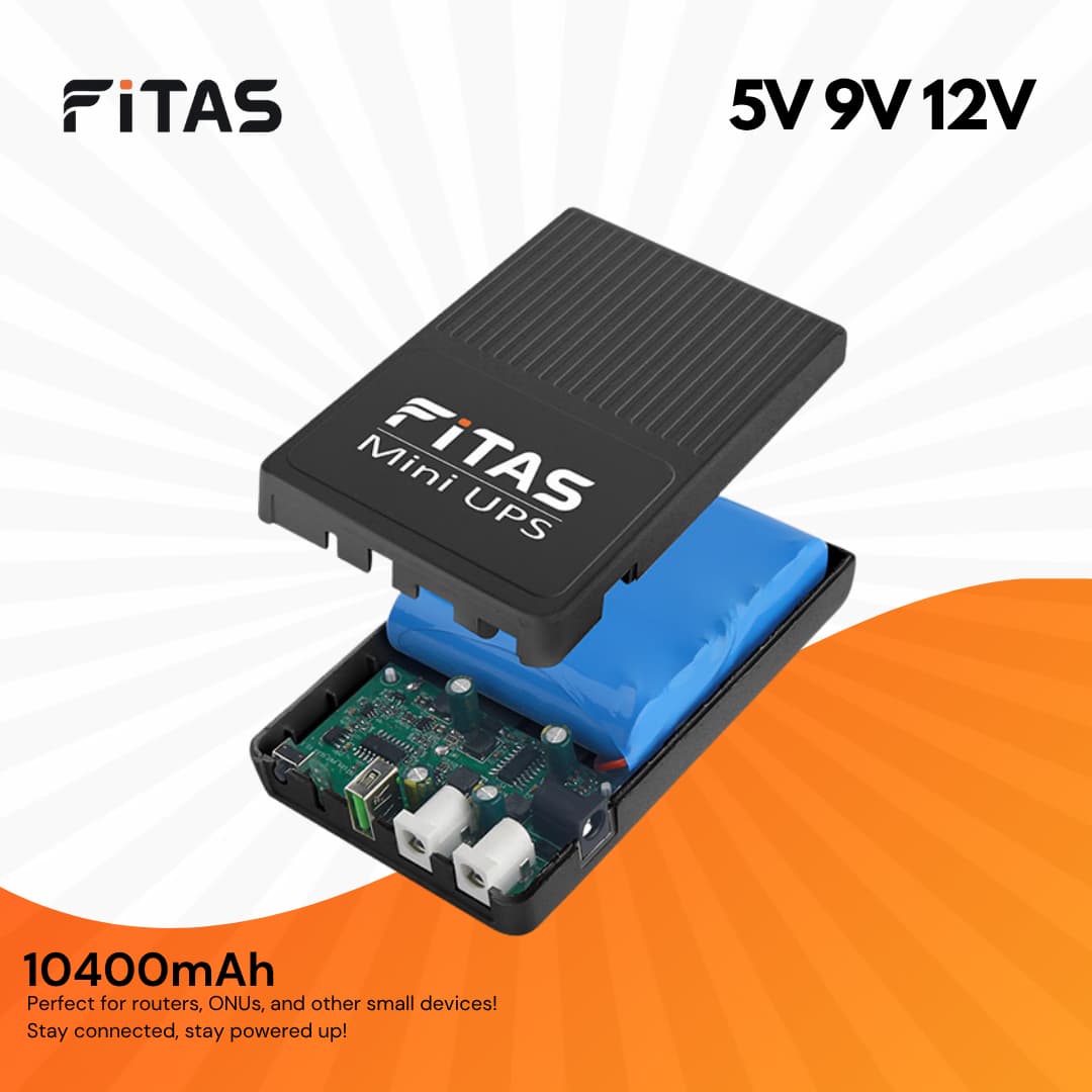 FiTAS TM55 DC Mini UPS 5V 9V 12V